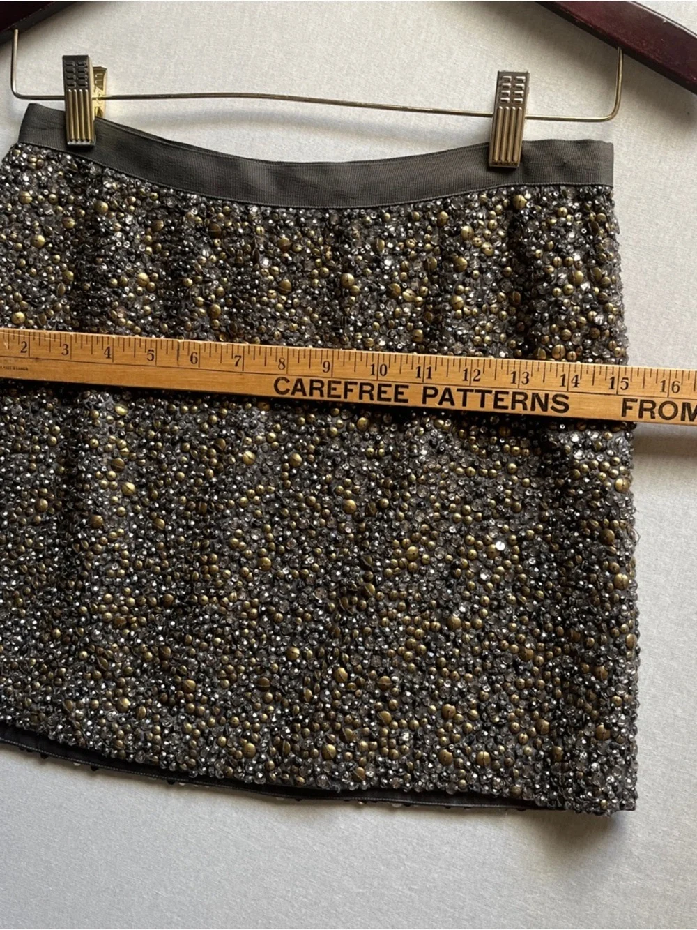 Haute Hippie Beaded Silk Mini Skirt Embellished XS - Picture 8 of 10